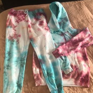Hand Dyed Tie Dye Sweatsuit